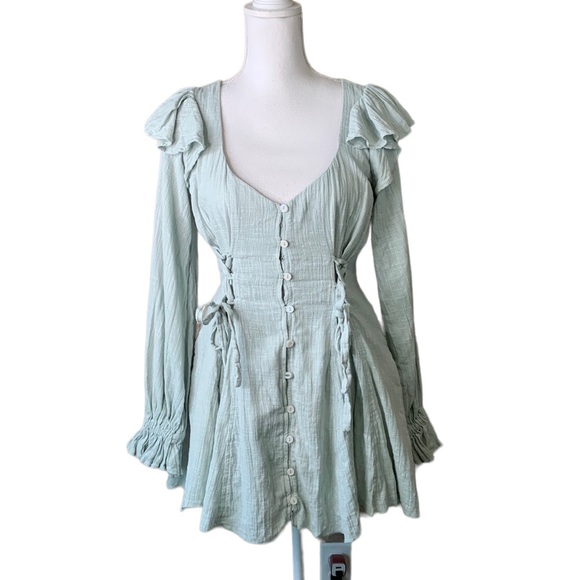 mint green tunic dress